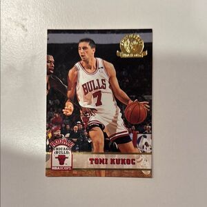 Chicago Bulls Toni Kukoc Rookie Card 50th Anniversary mint condition serial